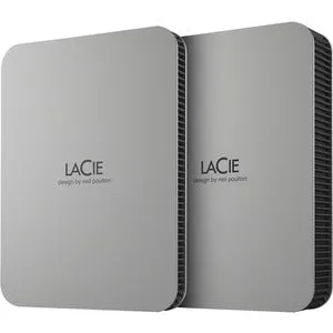 LaCie Mobile Drive Secure STLR4000400 4 TB Portable Hard Drive - External - Space Gray - USB 3.2 (Gen 1) Type C