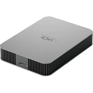 LaCie Mobile Drive Secure STLR4000400 4 TB Portable Hard Drive - External - Space Gray - USB 3.2 (Gen 1) Type C