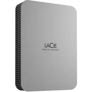 LaCie Mobile Drive Secure STLR4000400 4 TB Portable Hard Drive - External - Space Gray - USB 3.2 (Gen 1) Type C
