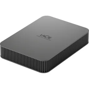 LaCie Mobile Drive Secure STLR5000400 5 TB Portable Hard Drive - External - Space Gray - USB 3.2 (Gen 1) Type C