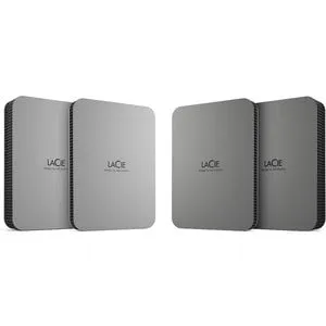LaCie Mobile Drive Secure STLR5000400 5 TB Portable Hard Drive - External - Space Gray - USB 3.2 (Gen 1) Type C