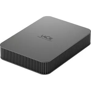 LaCie Mobile Drive Secure STLR5000400 5 TB Portable Hard Drive - External - Space Gray - USB 3.2 (Gen 1) Type C