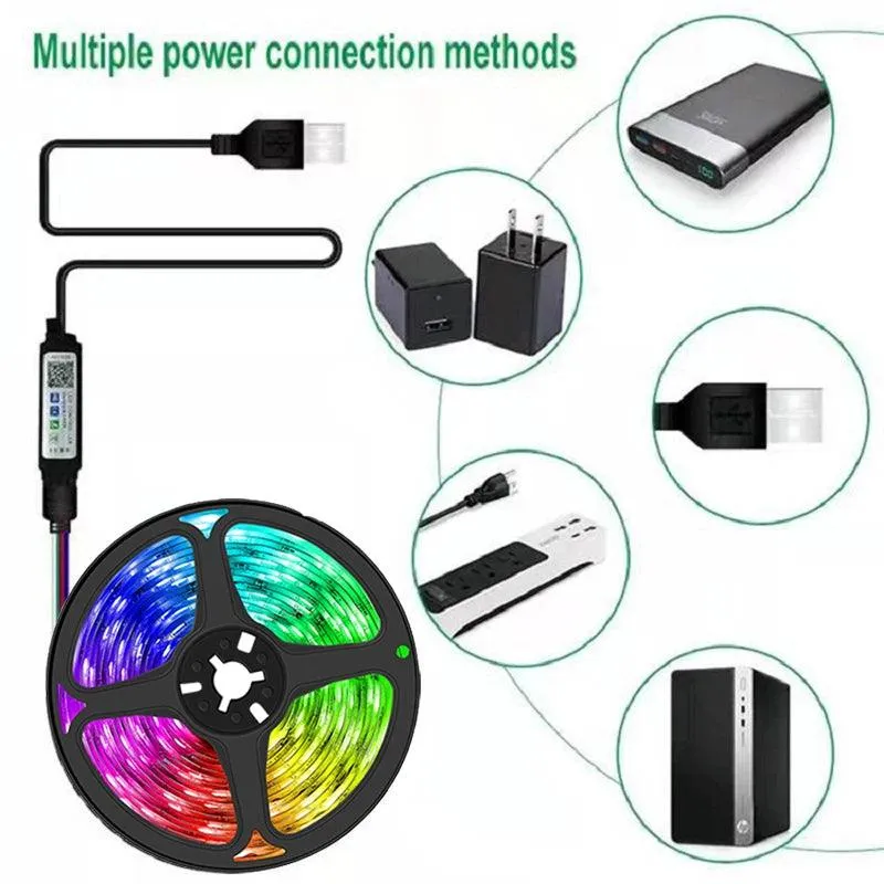 LED Strip Lights RGB APP Control Color Changing Lights