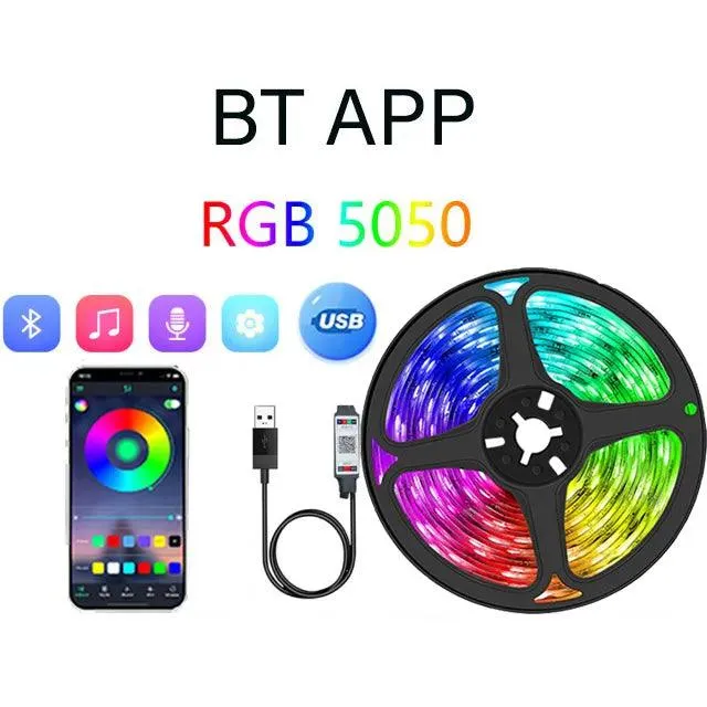 LED Strip Lights RGB APP Control Color Changing Lights