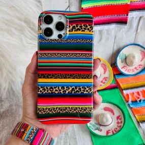 Leopard Sarape Blanket Phone Case For iPhone