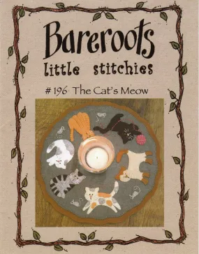 Little Stitchies - Cats Meow Candle Mat / Pattern   Material