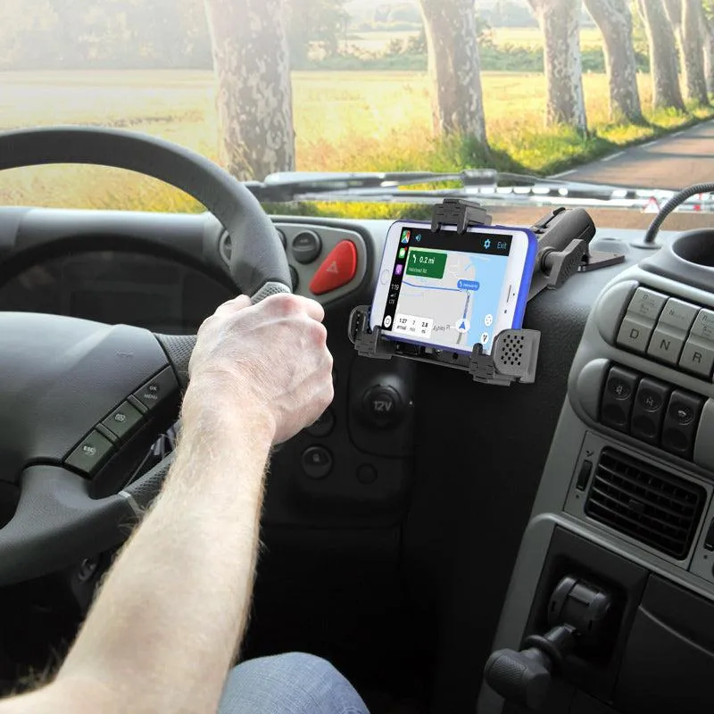 LockVise™ Locking Phone Mount with 2.75" Arm and Metal AMPS Drill Base
