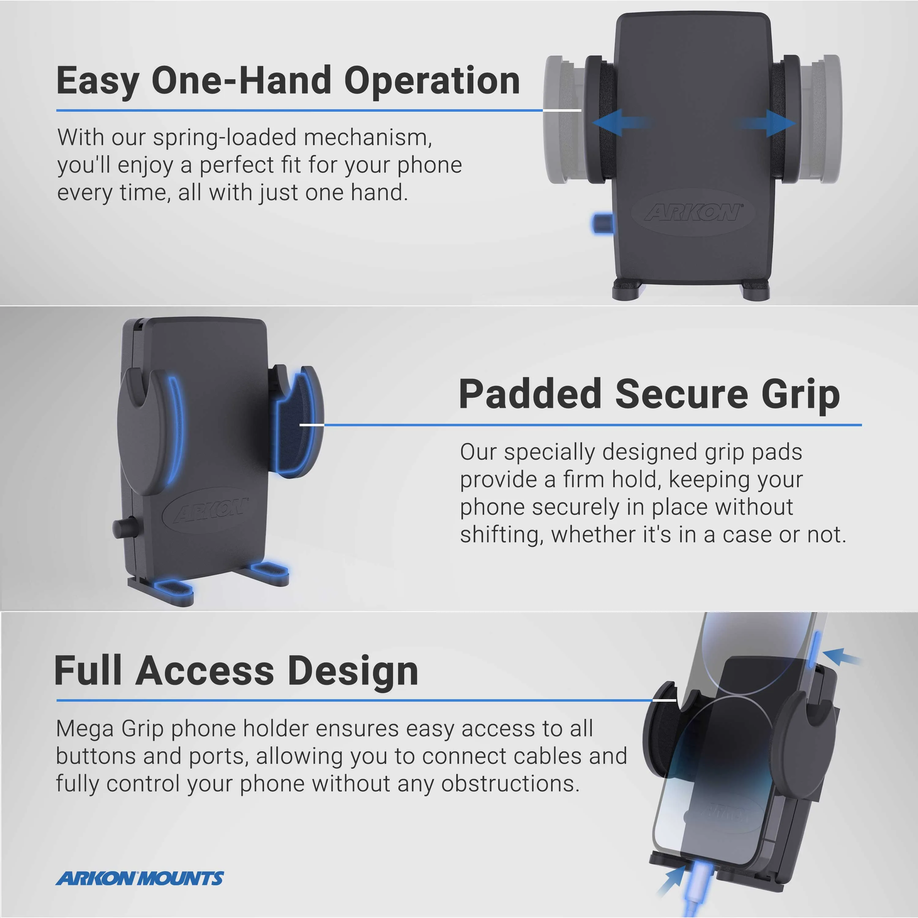 Mega Grip™ Forklift Front Guard Mount