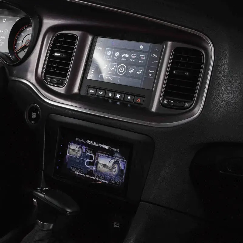 Metra 95-6552B 7" inch Double DIN Dash Kit for Select 2015-2020 Dodge Charger Vehicles