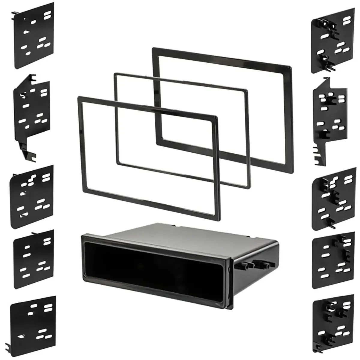 Metra 99-8104 1 or 2 DIN Car Stereo Dash Multi Kit for 1984-2004 Toyota Vehicles- Black