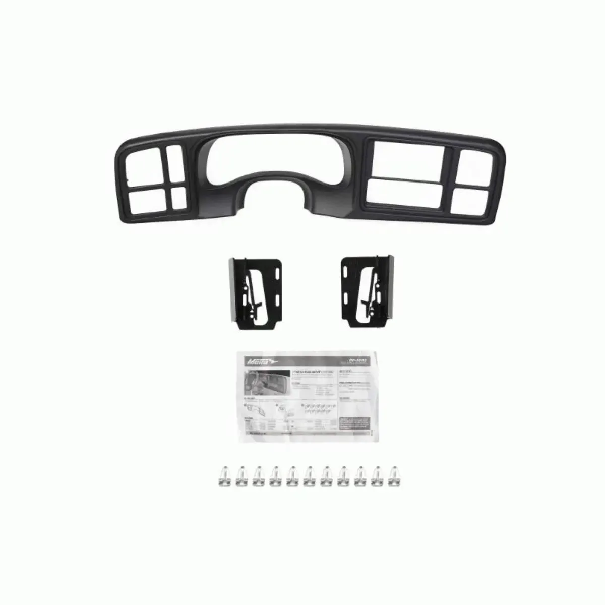 Metra DP-3002GY 2 DIN Dash Kit w/ Amp Harness & Antenna Adapter for GM Vehicles (Black)