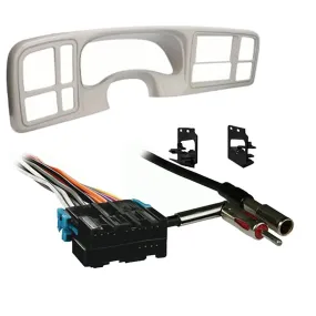 Metra DP-3002PWT Double DIN Dash Kit Combo for 1999-2002 GM Full-size Trucks and SUV's