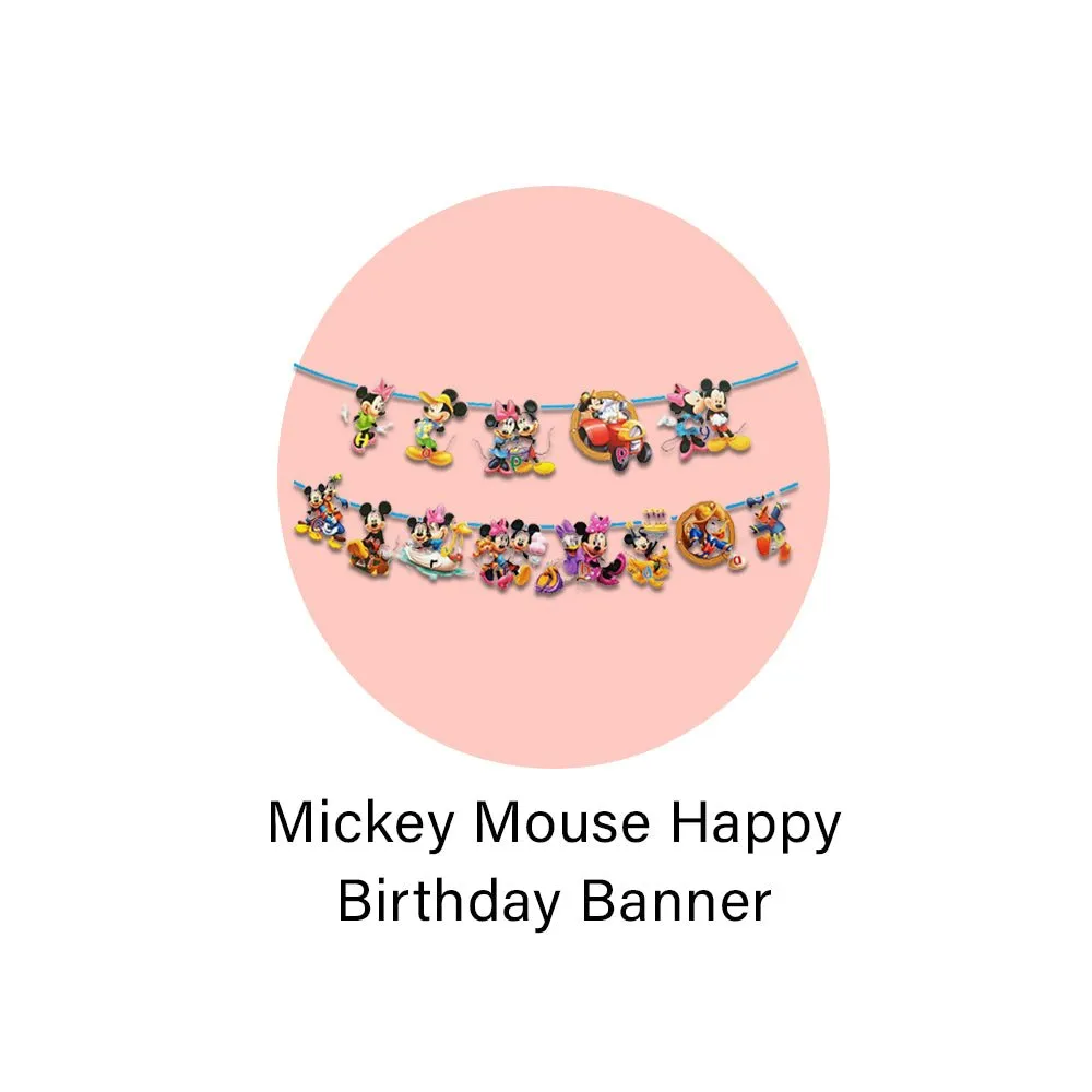 Mickey Mouse Birthday Decoration Kit 100 Pcs - Bday Decoration