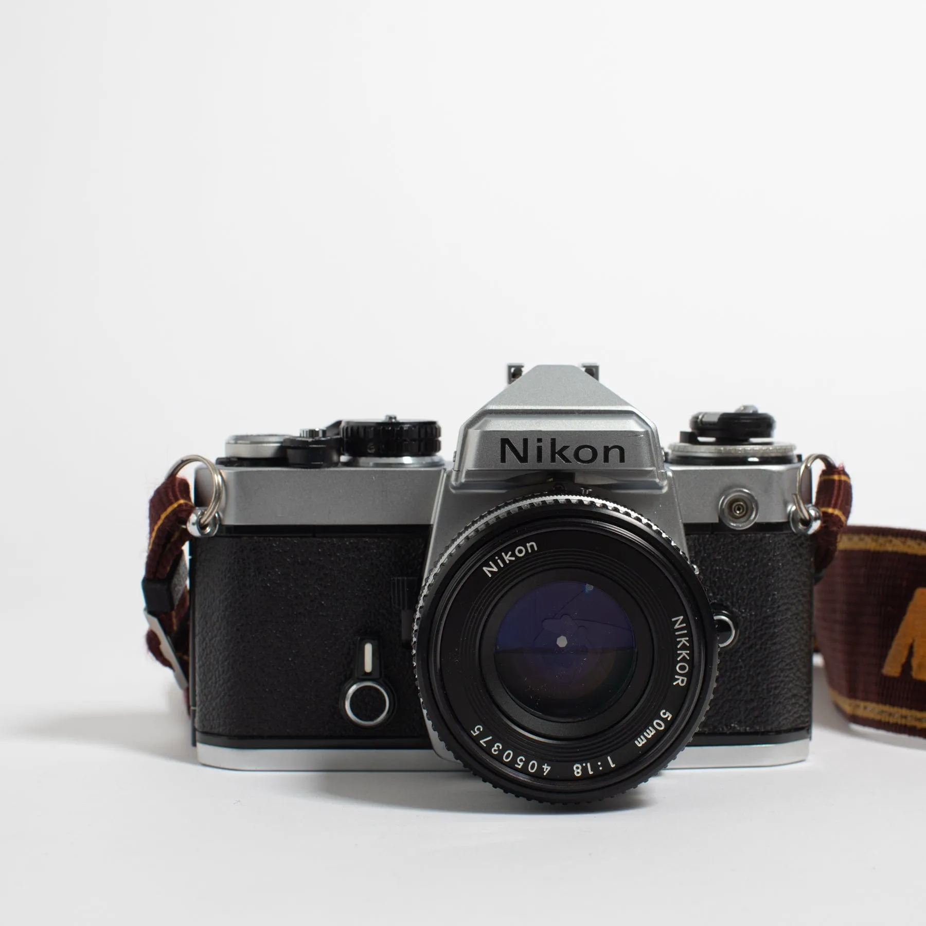 Nikon FE with 50mm f/1.8 lens body no. 3466417 -- fresh CLA!