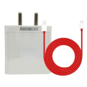 OnePlus Nord CE 4 Lite 5G 80W SUPERVOOC Mobile Charger With USB To Type C Cable