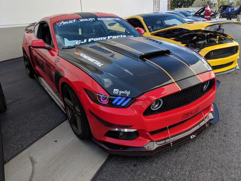 Oracle 15-17 Ford Mustang Dynamic RGB A Pre-Assembled Headlights - Black Edition - SEE WARRANTY