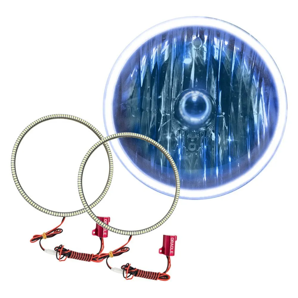 Oracle 7" Round LED Headlight Halo Kit - Multicolored
