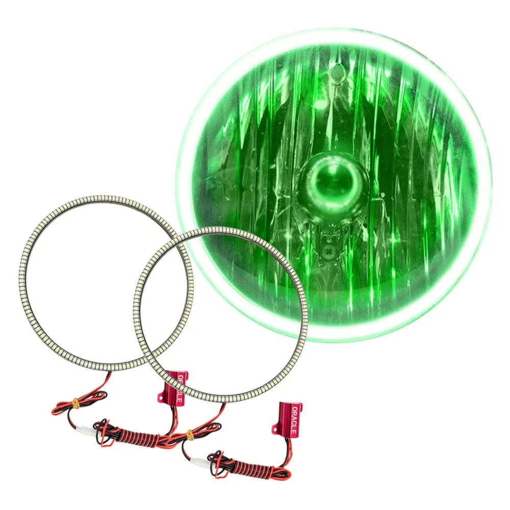 Oracle 7" Round LED Headlight Halo Kit - Multicolored