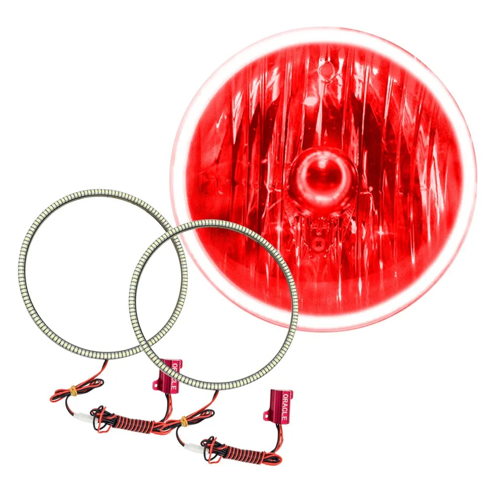 Oracle 7" Round LED Headlight Halo Kit - Multicolored