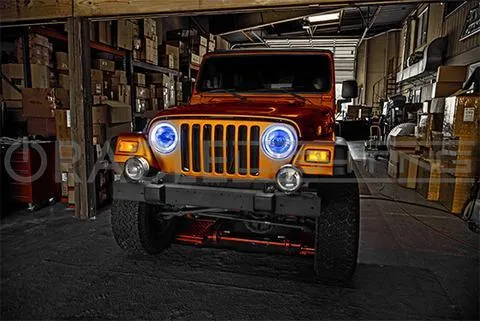 Oracle 7" Round LED Headlight Halo Kit - Multicolored