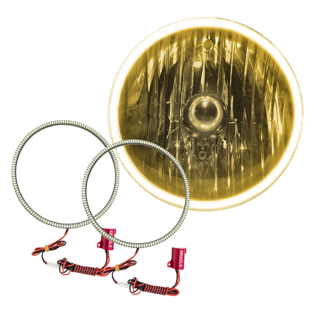 Oracle 7" Round LED Headlight Halo Kit - Multicolored
