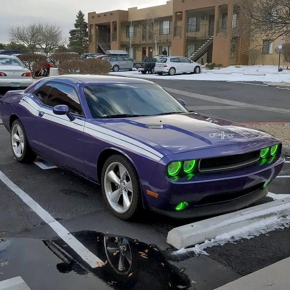Oracle LED Headlight Halo Kit Dodge Challenger (2008-2014) [Surface Mount] Multicolored