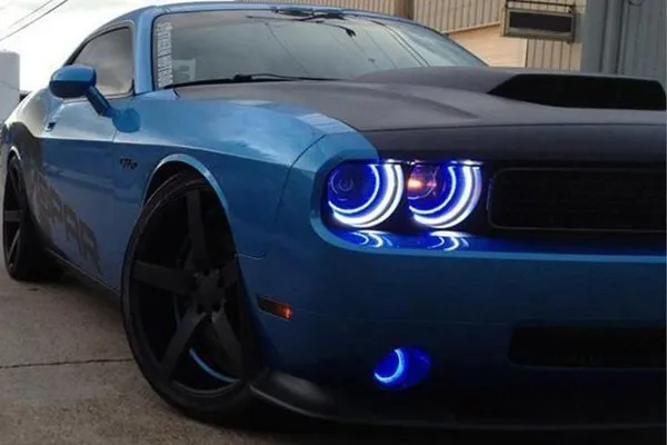 Oracle LED Headlight Halo Kit Dodge Challenger (2008-2014) [Surface Mount] Multicolored