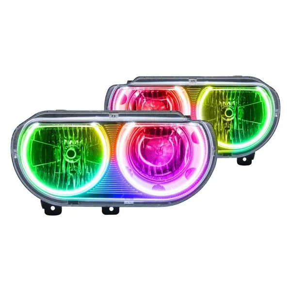 Oracle LED Headlight Halo Kit Dodge Challenger (2008-2014) [Surface Mount] Multicolored