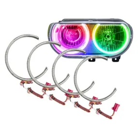 Oracle LED Headlight Halo Kit Dodge Challenger (2008-2014) [Surface Mount] Multicolored