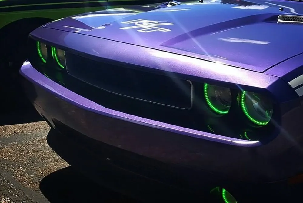 Oracle LED Headlight Halo Kit Dodge Challenger (2008-2014) [Surface Mount] Multicolored