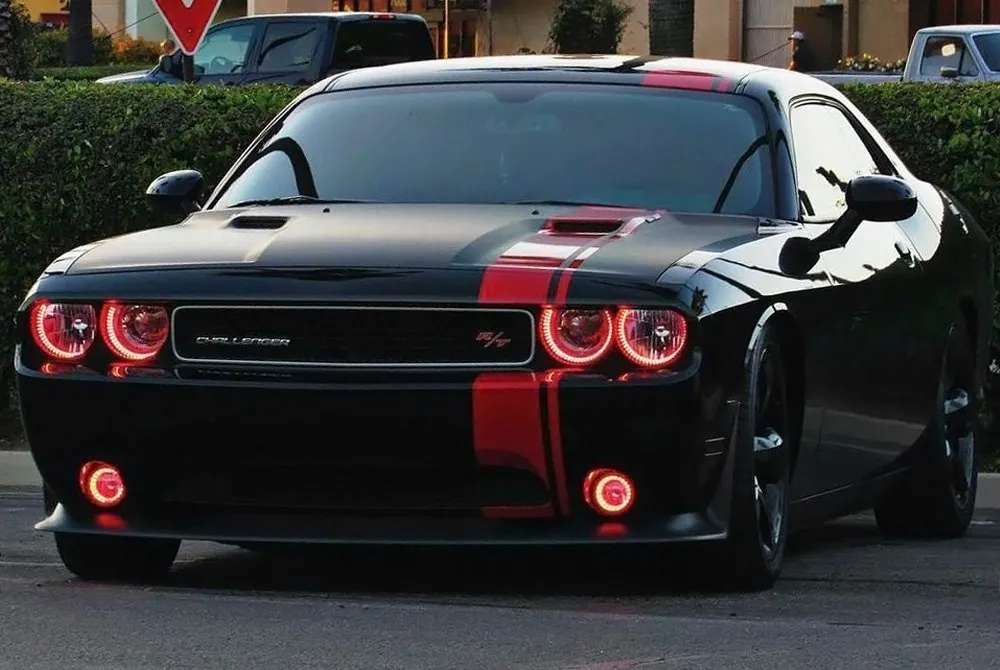 Oracle LED Headlight Halo Kit Dodge Challenger (2008-2014) [Surface Mount] Multicolored