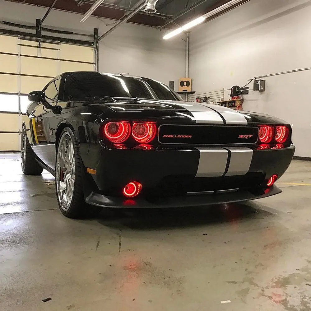 Oracle LED Headlight Halo Kit Dodge Challenger (2008-2014) [Surface Mount] Multicolored