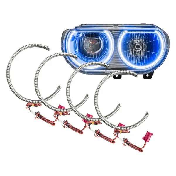 Oracle LED Headlight Halo Kit Dodge Challenger (2008-2014) [Surface Mount] Multicolored