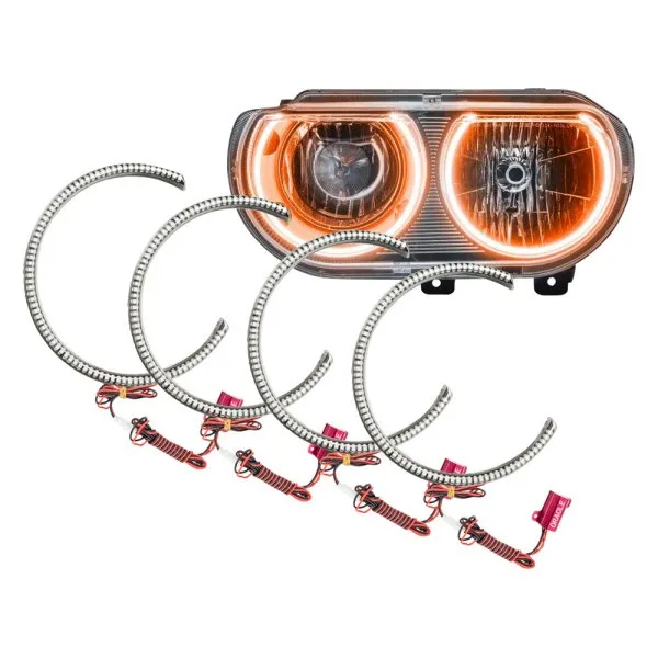 Oracle LED Headlight Halo Kit Dodge Challenger (2008-2014) [Surface Mount] Multicolored