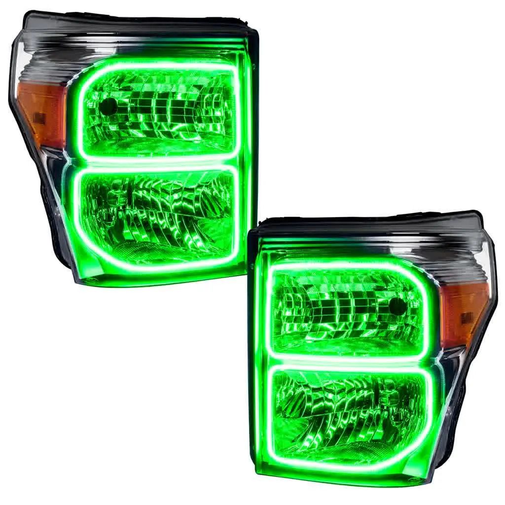 Oracle LED Headlight Halo Kit Ford F250/350 (2011-2016) Multicolored