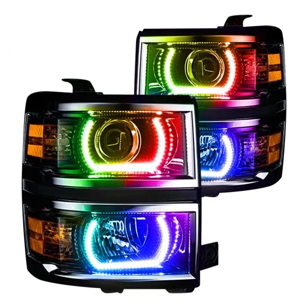 Oracle LED Headlight Halo Rings Chevy Silverado (2014-2015) RGB ColorShift