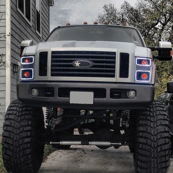 Oracle LED Headlight Halo Rings Ford F250/F350 Super Duty (2008-2010) Multicolored RGB