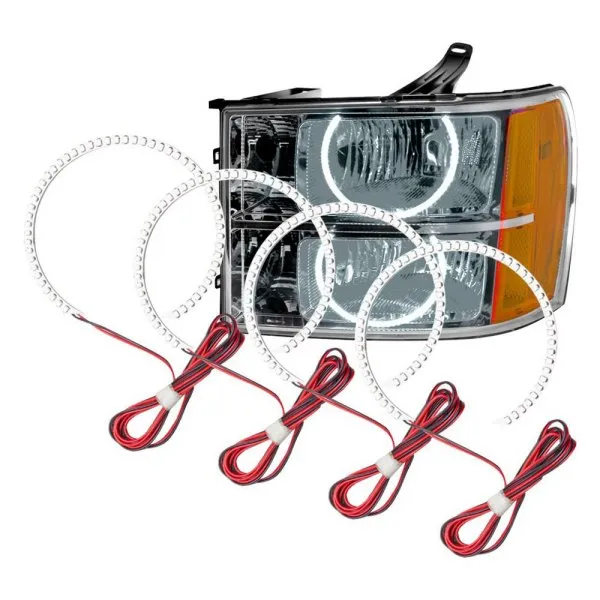Oracle LED Headlight Halo Rings GMC Sierra (2007-2013) RGB Square or Round Style