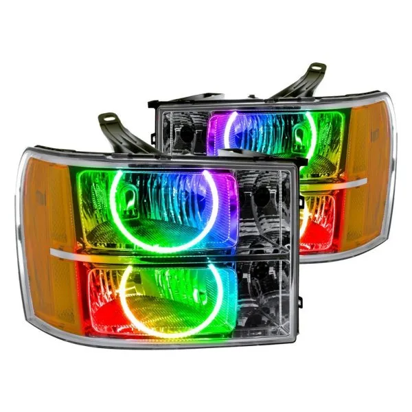 Oracle LED Headlight Halo Rings GMC Sierra (2007-2013) RGB Square or Round Style