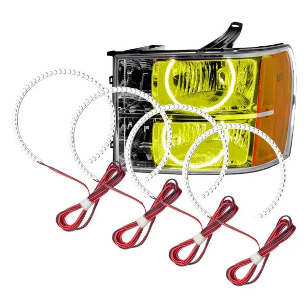 Oracle LED Headlight Halo Rings GMC Sierra (2007-2013) RGB Square or Round Style