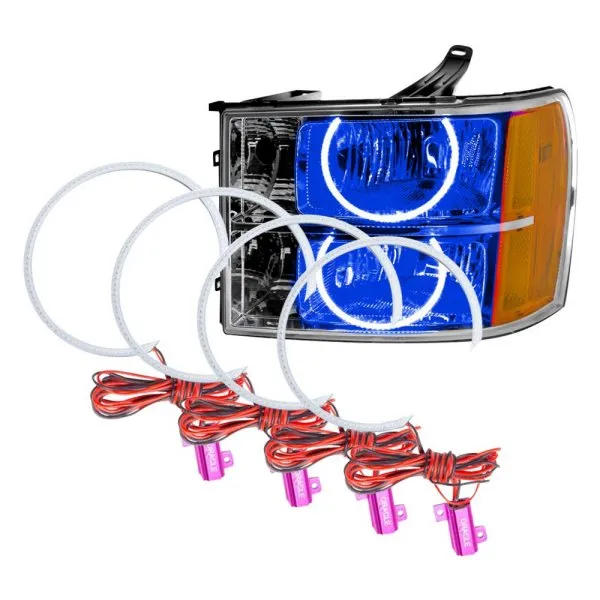 Oracle LED Headlight Halo Rings GMC Sierra (2007-2013) RGB Square or Round Style