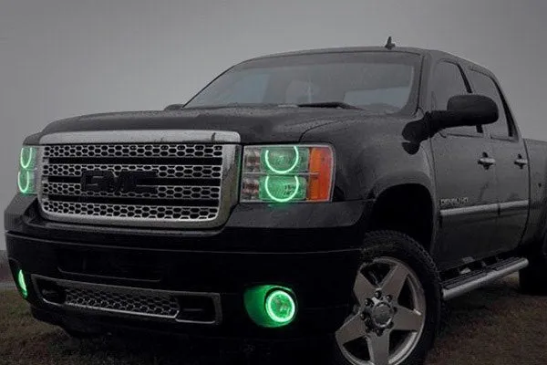 Oracle LED Headlight Halo Rings GMC Sierra (2007-2013) RGB Square or Round Style