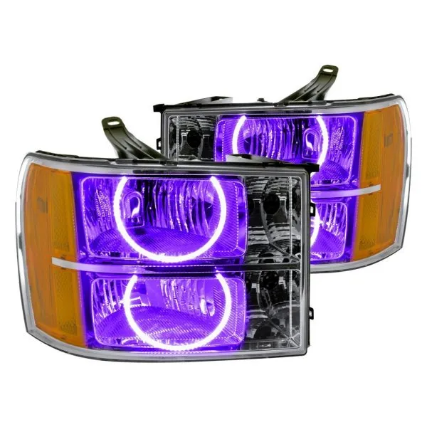 Oracle LED Headlight Halo Rings GMC Sierra (2007-2013) RGB Square or Round Style