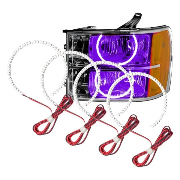 Oracle LED Headlight Halo Rings GMC Sierra (2007-2013) RGB Square or Round Style