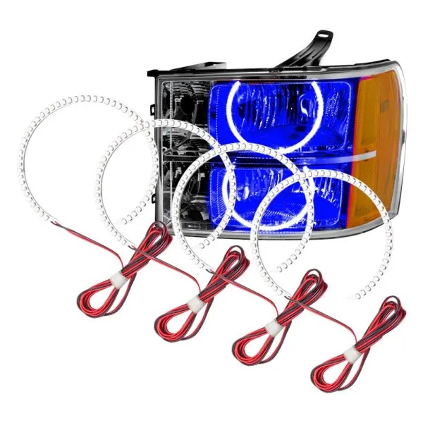 Oracle LED Headlight Halo Rings GMC Sierra (2007-2013) RGB Square or Round Style
