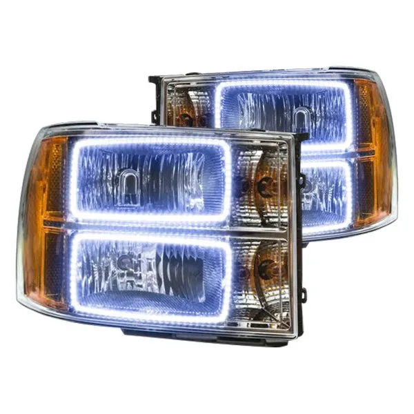 Oracle LED Headlight Halo Rings GMC Sierra (2007-2013) RGB Square or Round Style