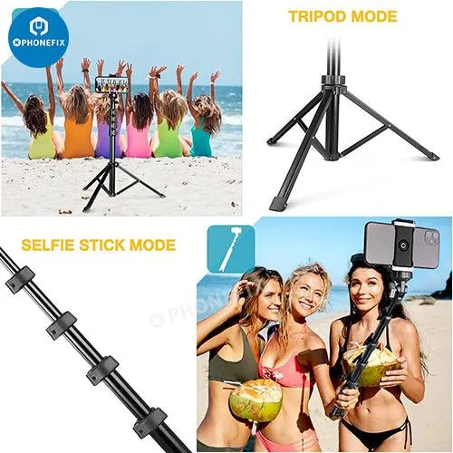 Phone Camera Tripod Stand With Wireless Remote And Head Mount