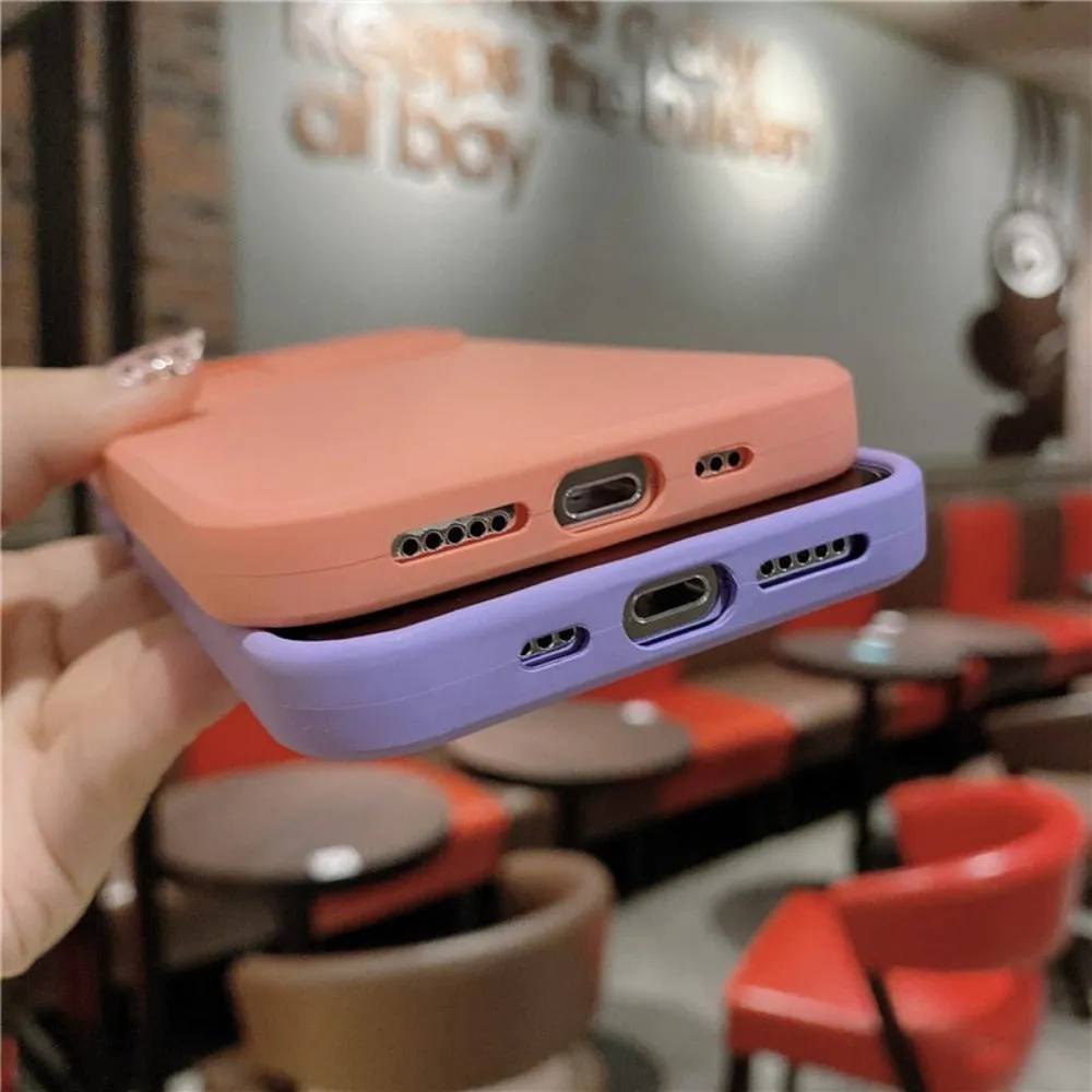 Phone Case With Lens Cover For IPhone