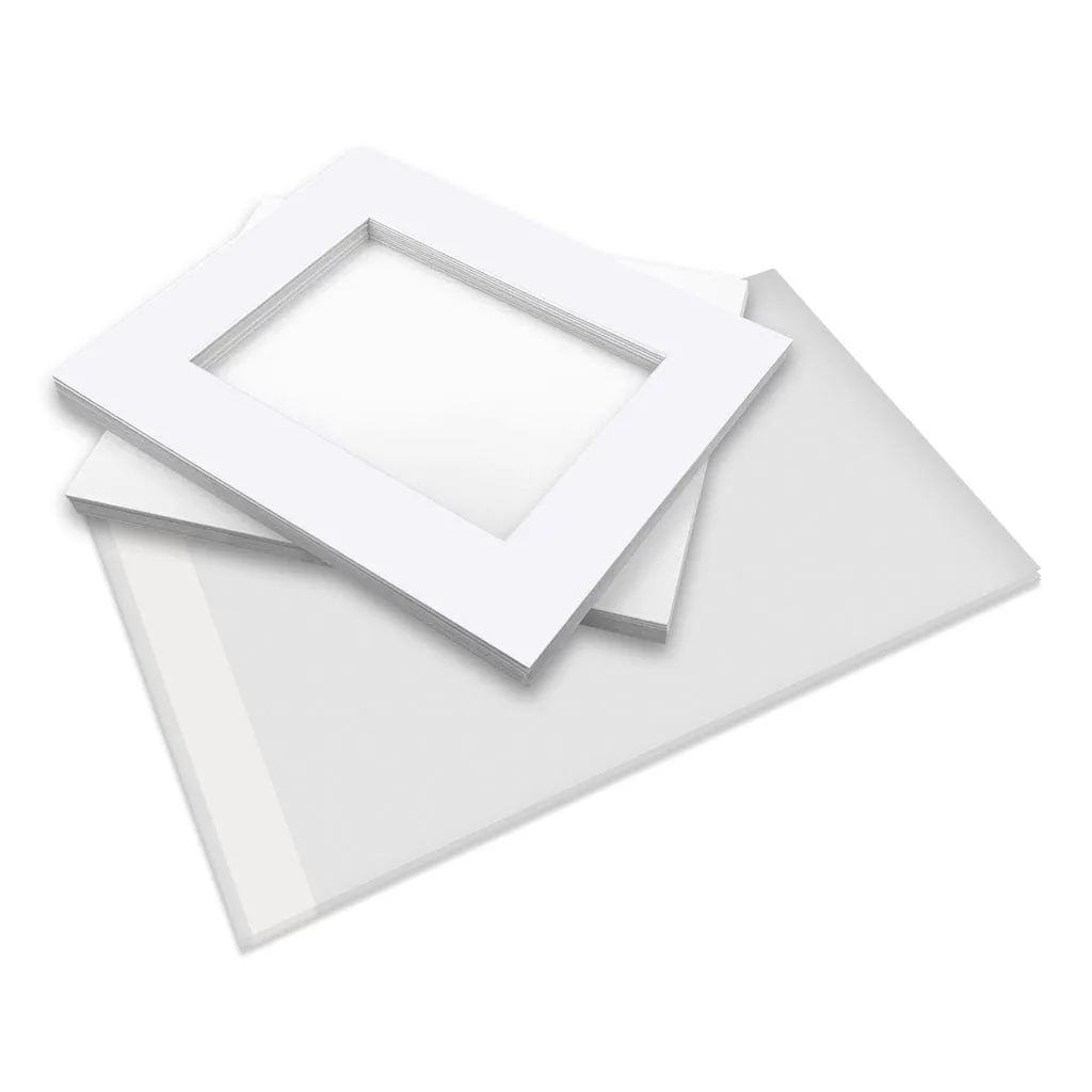 Photo Mat Board Kits - Ultimate White (10 pack)