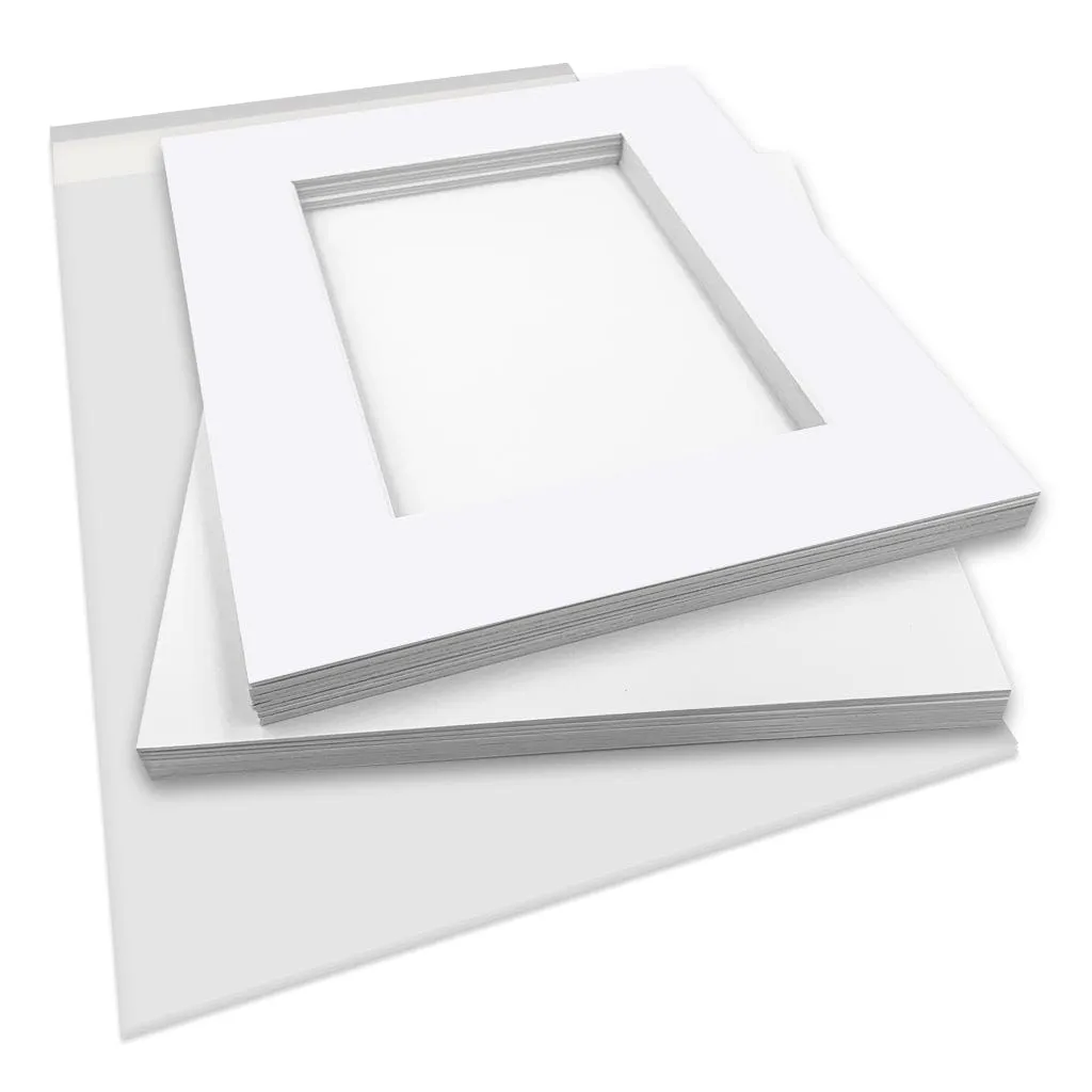 Photo Mat Board Kits - Ultimate White (10 pack)